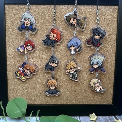 Kingdom hearts trio hanging charms!
