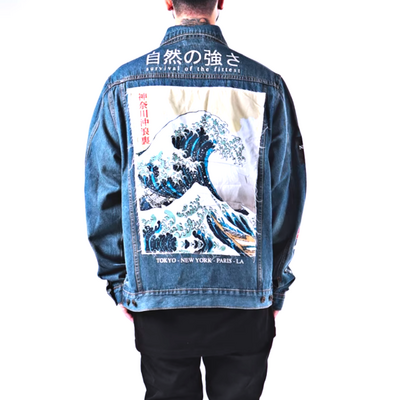 Kanagawa denim jacket - Thumbnail 3