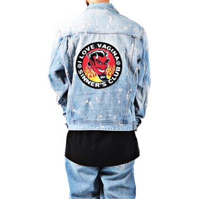 Sinner's club denim jacket - Thumbnail 3