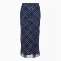 *Free Shipping*Y2K ARGYLE MIDE SKIRT - Thumbnail 2