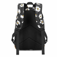Daisy Flower Print Plus Size School Backpack With Lunch Bag For Teen Daypack Waterproof 15.6 Laptop Floral  Nurse Bag Work College Backpack - Thumbnail 7