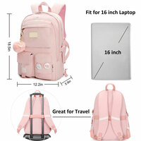 Leisure Multi Pockets Galaxy Junior High School Students Bags College 15.6 Inch Waterproof Computer Backpack Large-capacity Rucksack  - Thumbnail 4