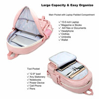 Leisure Multi Pockets Galaxy Junior High School Students Bags College 15.6 Inch Waterproof Computer Backpack Large-capacity Rucksack  - Thumbnail 7