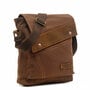 Retro Thick Canvas Leather Cover Crossbody Bag Satchel Bags Tote Messenger Bag For Men Women Large Capacity Shoulder Bags -3