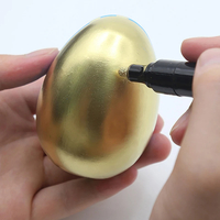 1Pc, Mirror Electroplating Marker Gold Silver Copper 3mm - Thumbnail 2