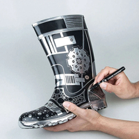 1Pc, Mirror Electroplating Marker Gold Silver Copper 0.7mm - Thumbnail 4