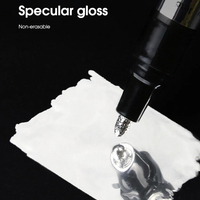 1Pc, Mirror Electroplating Marker Gold Silver Copper 0.7mm - Thumbnail 9