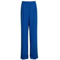 BRIGHT BLUE WIDE LEG TROUSERS - Thumbnail 2