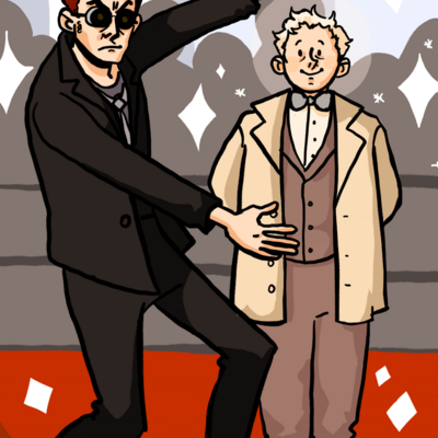 Good omens a4 poster