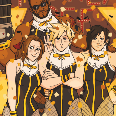 Ff7 honeybees a4 poster