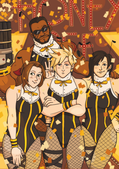 FF7 Honeybees A4 Poster