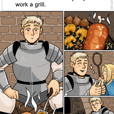 Dungeon meshi a4 poster