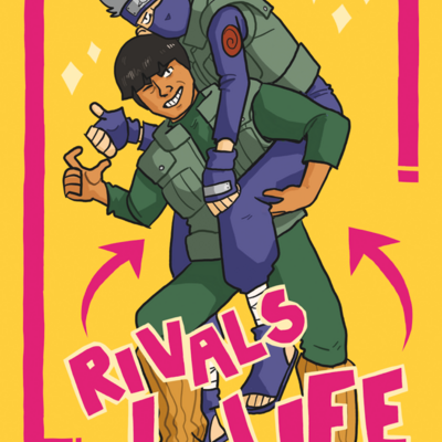 Kakashi and gai a4 poster