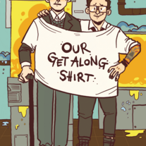 Newt and Hermann A4 Poster