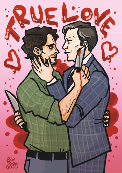 Hannibal and Will A4 Poster