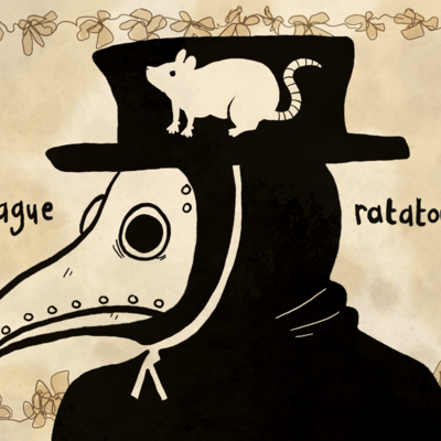 Plague ratatouille a4 poster