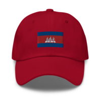 Scaled Up Khmer Flag Dad Hat - Thumbnail 2