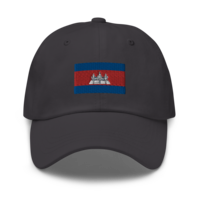 Scaled Up Khmer Flag Dad Hat - Thumbnail 4