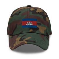 Scaled Up Khmer Flag Dad Hat - Thumbnail 5
