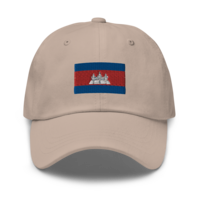 Scaled Up Khmer Flag Dad Hat - Thumbnail 7