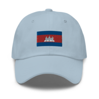 Scaled Up Khmer Flag Dad Hat - Thumbnail 9