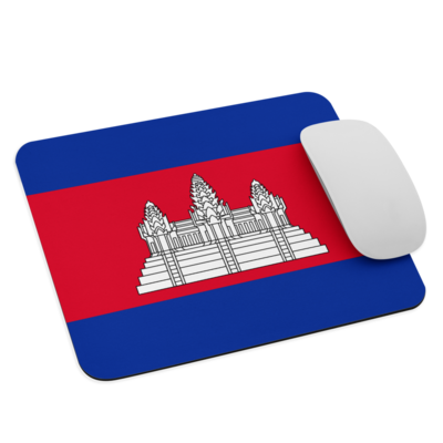 Khmer flag mouse pad