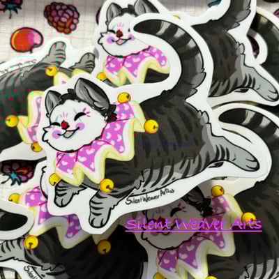 Waffles the clown kitty