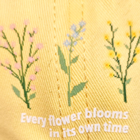 EVERY FLOWER BLOOMS IN ITS OWN TIME PASTEL CAP - Thumbnail 3