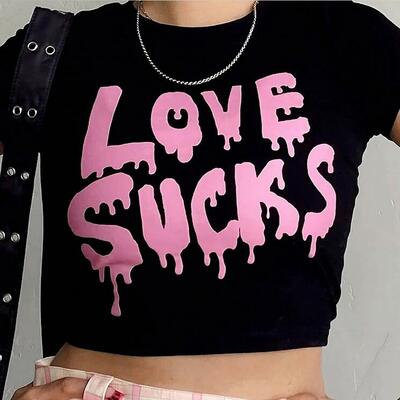 Love sucks print top - Thumbnail 1
