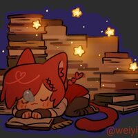 [IN STOCK] 9 cm Sleepy Library Graha Tia FFXIV Double-sided Transparent Background Acrylic Charm - Thumbnail 2