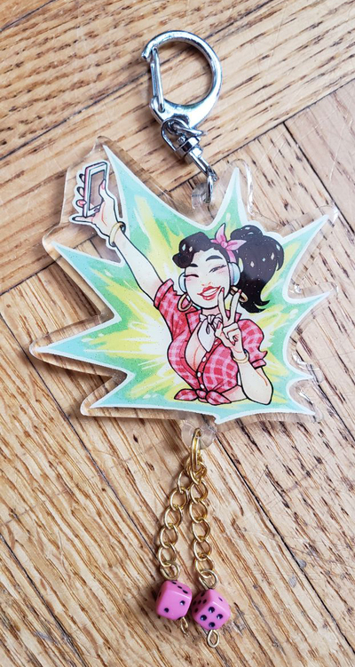 [IN STOCK] Overwatch Cruiser Selfie D.va Acrylic Charm