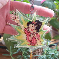 [IN STOCK] Overwatch Cruiser Selfie D.va Acrylic Charm - Thumbnail 2