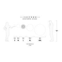 Chevron Africa - handmade wall clock with African tribal colors - Thumbnail 6