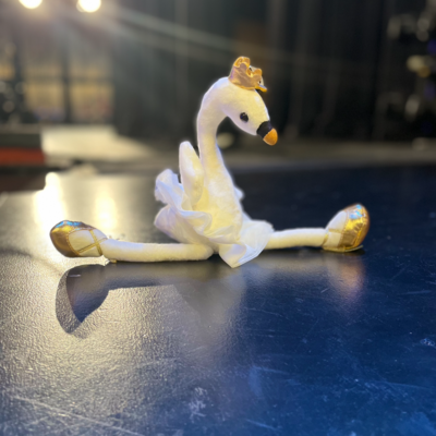 Swan ballerina plush doll