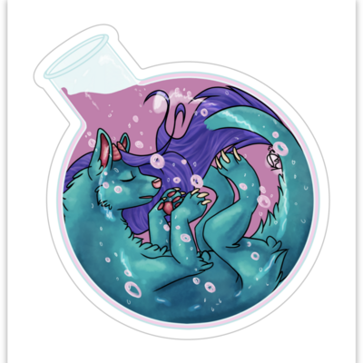 Dragon potion sticker