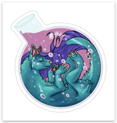 Dragon potion sticker