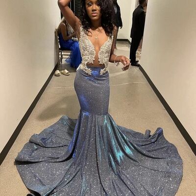 Sparkle lace appliques african girl prom dress formal gown party dress 