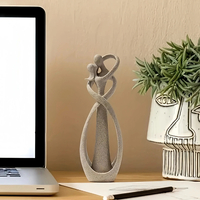 Sandstone Sculpture Decorative Lover Wedding Statue 23cm/Sand Lovers - Thumbnail 3