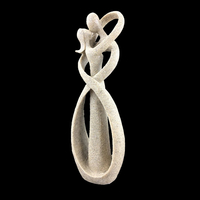 Sandstone Sculpture Decorative Lover Wedding Statue 23cm/Sand Lovers - Thumbnail 7