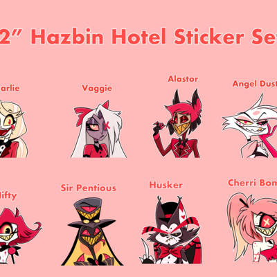 Hazbin hotel stickers