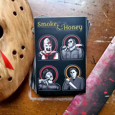 Horror icon sticker sheet