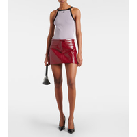 Courreges Buckle-detail Cotton Jersey Tank Top - Thumbnail 2