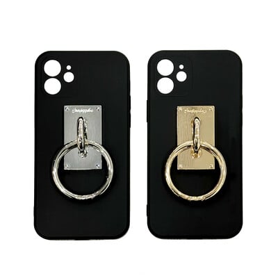 Black o ring phone case