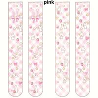 Women's Printing Stockings Sale Anime Long tube White Velvet socks - Thumbnail 7
