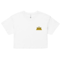 Golden Angkor Wat Embroidered Womens crop top - Thumbnail 6