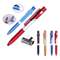 4 In 1 Multifunction Ballpoint Pen with LED Light Fold Phone  - Thumbnail 2