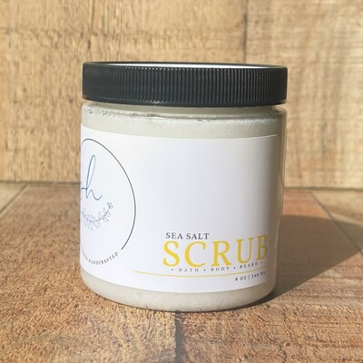Pretty as a peach sea salt scrub