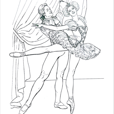 Ballet coloring books