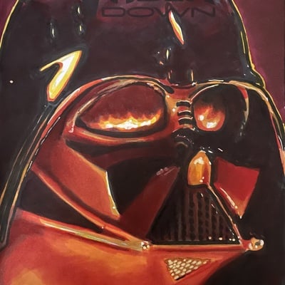 Vader down 1 sketch cover original art