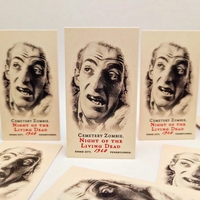 Night of the Living Dead - Three (3) Piece Custom Horror Movie Vintage Trading Card Set - Thumbnail 2